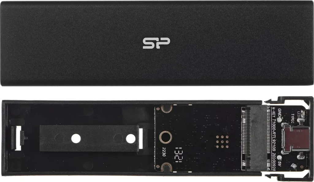 Kuti për SSD Silicon Power PD60, SATA/m.2, e zezë - 5