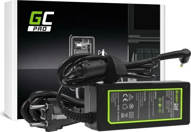 Adapter universal Green Cell AD123PV2, 65W, për laptop, i zi - 1