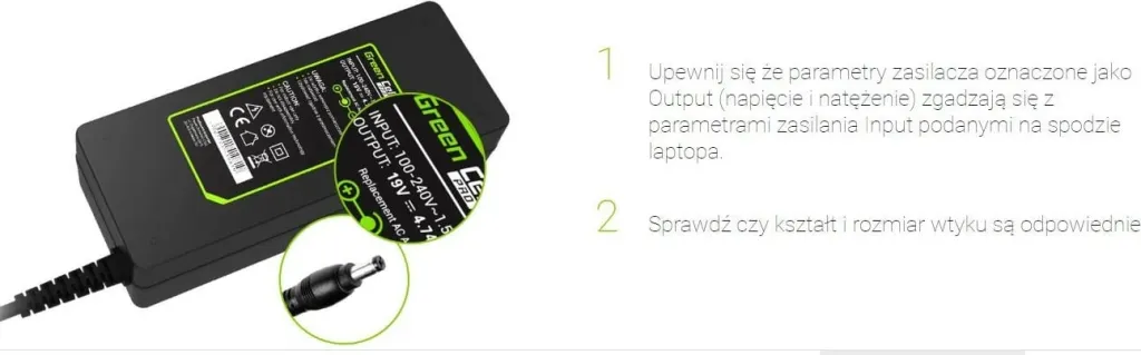 Adapter universal Green Cell AD123PV2, 65W, për laptop, i zi - 3