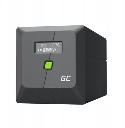 UPS Green Cell PowerProof 1000VA 700W, Line Interactive, sinus i pastër, i zi - 1