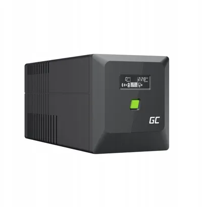 UPS Green Cell PowerProof 1000VA 700W, Line Interactive, sinus i pastër, i zi - 2
