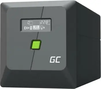 UPS Green Cell PowerProof, 1000VA 600W, valë sinusoide e modifikuar, i zi