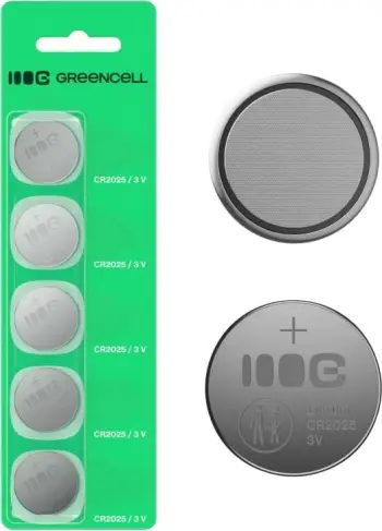 Bateri litium Green Cell CR2025, paketim 5 copë, 160mAh