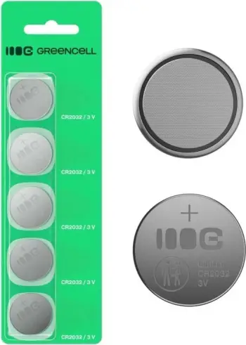 Bateri litium Green Cell CR2032, 3V, 220mAh, paketim 5 copë