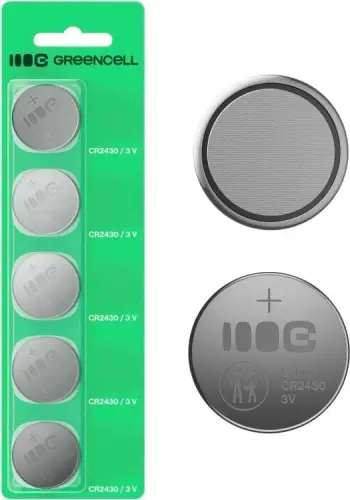 Bateri litiumi Green Cell CR2430, 3V, 290mAh, paketim 5 copë