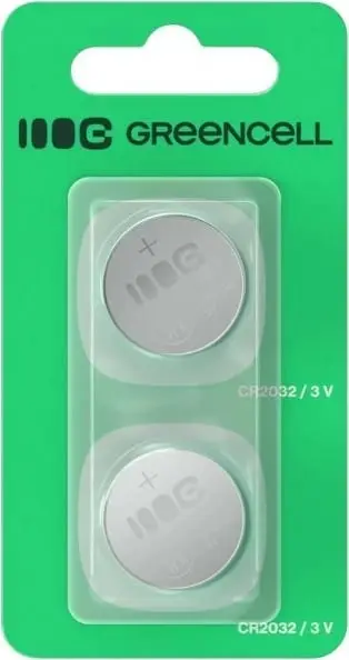 Bateri litiumi Green Cell CR2032, 3V, 220mAh, paketim 2 copë
