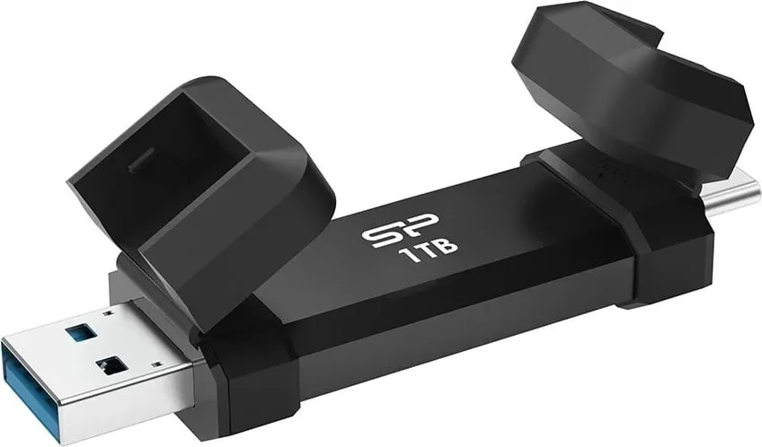 USB flash drive Silicon Power DS72, 1 TB, USB 3.2 Gen 2, Type-A/Type-C, Zi - 2