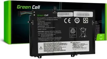 Bateri laptopi Green Cell L17L3P52, 11.1V, 4100mAh, e zezë