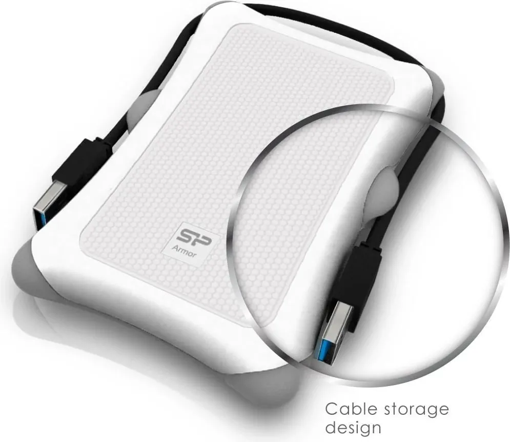 Disk HDD Silicon Power Armor A30, 2.5", 1000 GB, i bardhë - 2