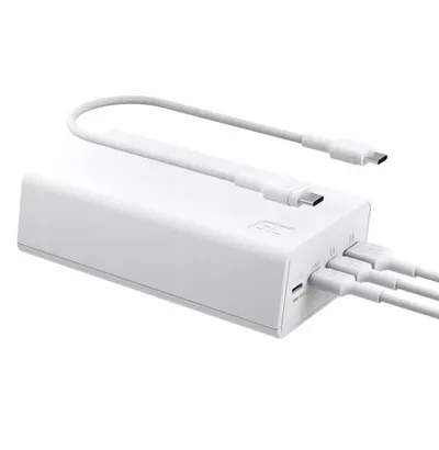 Powerbank GreenCell PowerPlay 30, 30000mAh, ekran LED, i bardhë - 4