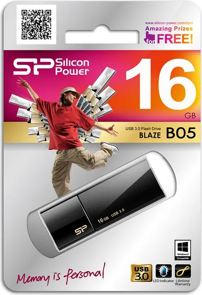 Flash drive Silicon Power (SP016GBUF3B05V1K), 16 GB, i zi - 1