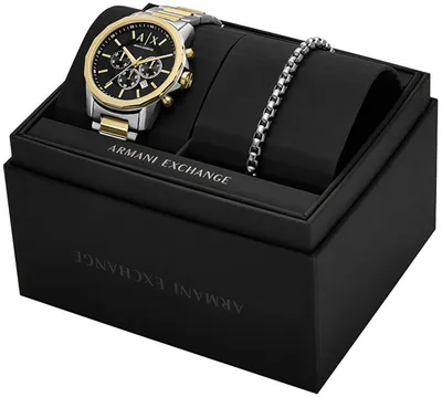Set për meshkuj Armani Exchange Banks AX7148SET, orë dore + byzylyk - 3