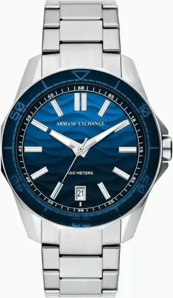 Orë dore për meshkuj Armani Exchange, argjend