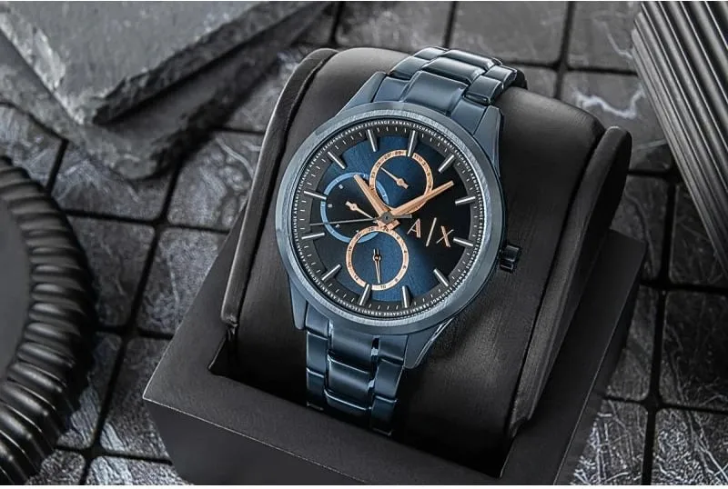 Ora kronograf Armani Exchange Dante AX1881, çelik inox, 50m rezistente ndaj ujit, blu - 5