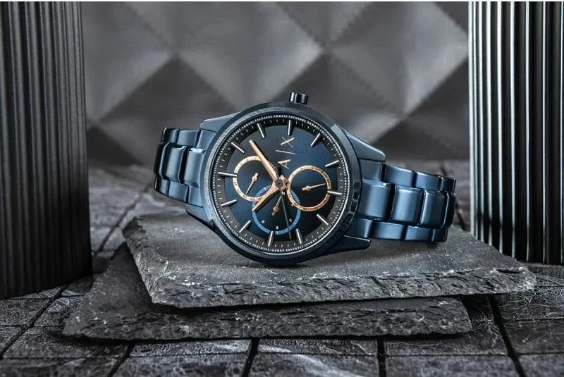 Ora kronograf Armani Exchange Dante AX1881, çelik inox, 50m rezistente ndaj ujit, blu - 6