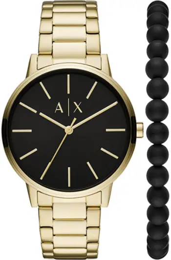 Set - orë dore Armani Exchange Cayde AX711 + byzylyk Armani Exchange AX711