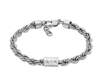 Byzylyk për meshkuj Armani Exchange AXG0123040, i argjendtë