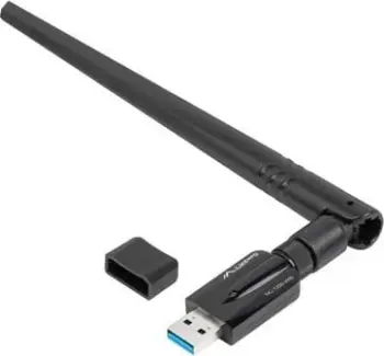 Përshtatës rrjeti Lanberg NC-1200-WIE, USB 3.2, Wi-Fi, 1200Mbps, i zi