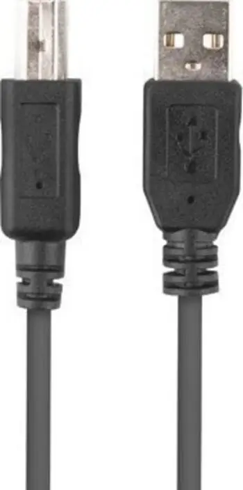 Kabllo USB Lanberg, USB-A në USB-B, 1m, 2.0, e zezë