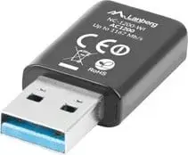 Kartë rrjeti Wi-Fi Lanberg, USB 3.0, AC1200, e zezë