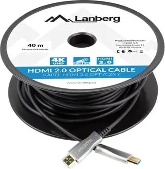 Kabllo Lanberg HDMI - HDMI, 40m, e zezë - 2