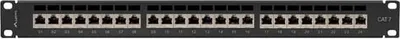 Patch panel Lanberg 1U, 19", 24x RJ-45, Cat.7, i zi - 3