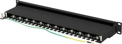 Patch panel Lanberg 1U, 19", 24x RJ-45, Cat.7, i zi - 4