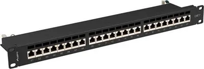 Patch panel Lanberg 1U, 19", 24x RJ-45, Cat.7, i zi - 5