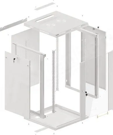 Kabinet Lanberg 19", 18U, i bardhë - 2