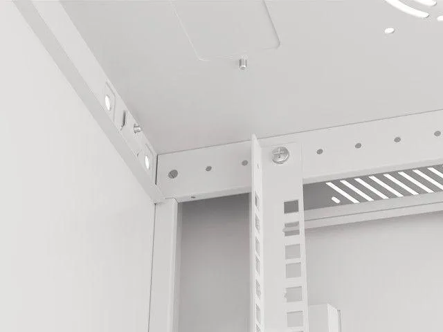 Kabinet për server Lanberg 19" 18U, i bardhë - 8