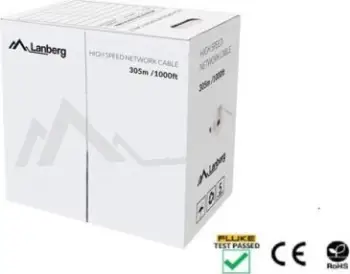 Kabllo rrjeti Lanberg LCU5-12CU-0305-R, Cat.5e, 305m, e kuqe