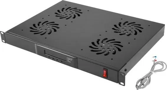 Panel i ventilimit LCD Lanberg 1U (AK-1503-B), 19" - 1