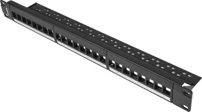 Panel për server Lanberg PPKS-1124-B 1U 19, 24x, i zi - 1