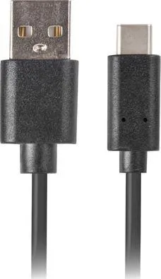 Kabllo Lanberg, USB A / USB C, 1 m, e zezë - 2