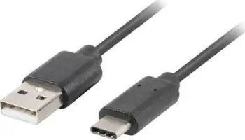 Kabllo Lanberg, USB A / USB C, 1 m, e zezë
