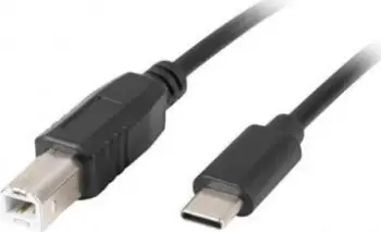 Kabllo Lanberg, USB Typ C / USB B, 1.8 m, e zezë