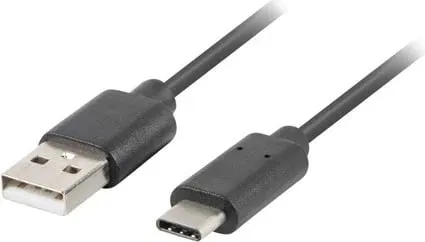 Kabllo Lanberg, USB C / USB A, 1.8 m, e zezë - 1