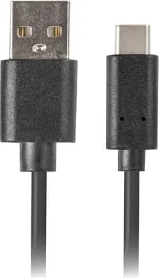 Kabllo Lanberg, USB C / USB A, 1.8 m, e zezë - 2