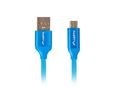 Kabllo Lanberg, USB A / micro USB B, 1.8 m, e kaltër - 2