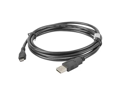 Kabllo Lanberg, Micro-USB B / USB A, 1.8 m, e zezë - 2