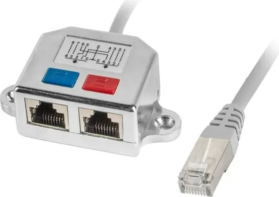 Shpërndarës Lanberg Lan RJ45 - 2x RJ45 FTP (AD-0026-S) - 1