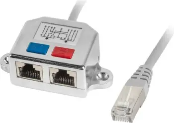 Shpërndarës Lanberg Lan RJ45 - 2x RJ45 FTP (AD-0026-S)