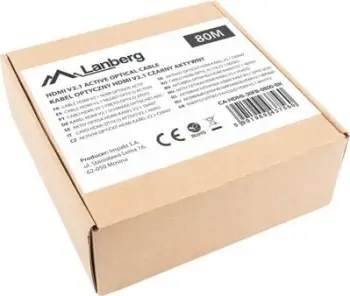 Kabllo HDMI Lanberg CA-HDMI-30FB-0800-BK, 80m, HDMI 2.1, i zi