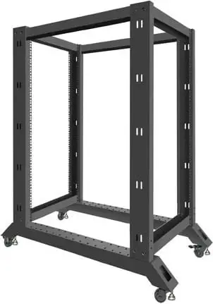 Raft i hapur serverik Lanberg Stand Open Rack 22U, 600x1000, i zi