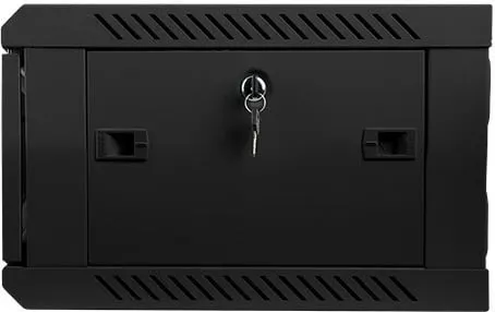 Kabinet Lanberg për montim në mur, 19", 4U (modeli WF01-6404-10B), 450 mm, i zi - 1