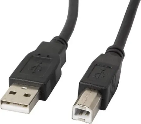 Kabllo Lanberg, USB A / USB B, 3 m, e zezë - 1