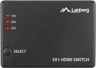 Switch LANBERG VIDEO, 3X HDMI, micro usb, i zi - 1