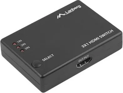Switch LANBERG VIDEO, 3X HDMI, micro usb, i zi - 3