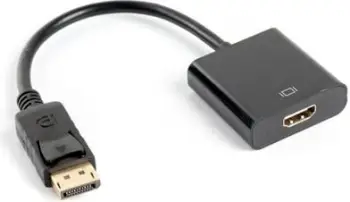 Përshtatës AV Lanberg (AD-0009-BK), DisplayPort - HDMI, i zi