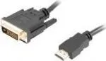 Kabllo Lanberg CA-HDDV-20CU-0018-BK, 1.8 m, HDMI - 1